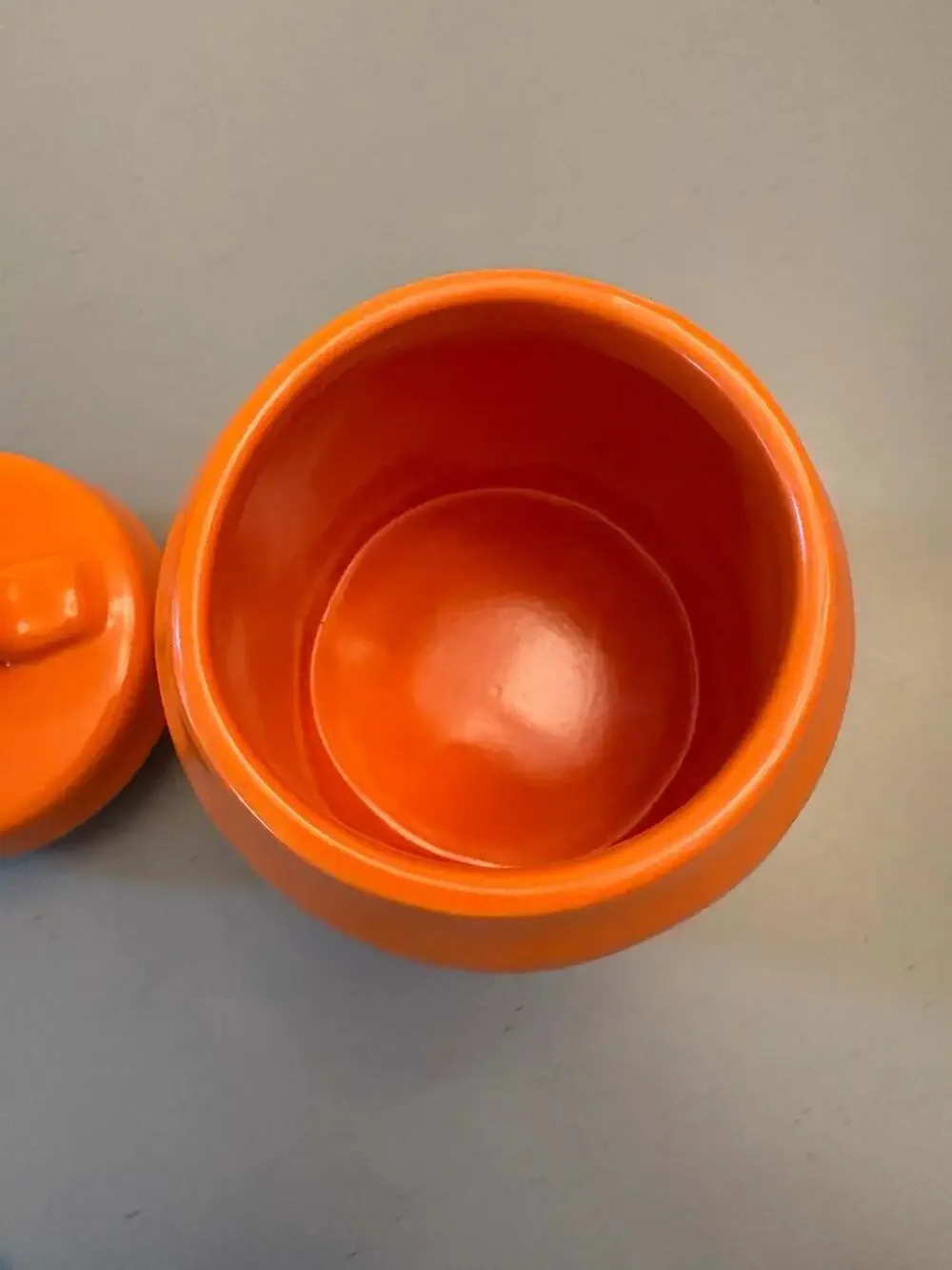 Rae Dunn Orange Pumpkin Pattern TREATS Canister